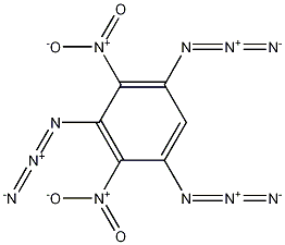 1,3,5-Triazido-2,4-dinitro-benzene Struktur