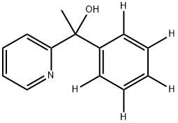 1-Phenyl-1-(2-pyridyl)ethanol-d5 Struktur