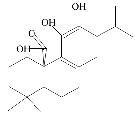 鼠尾草酸 化學(xué)結(jié)構(gòu)式