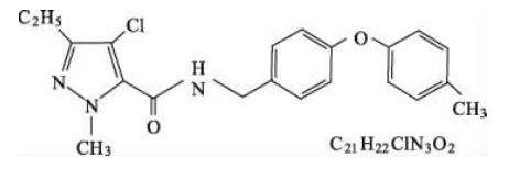 唑蟲酰胺分子結(jié)構(gòu)式