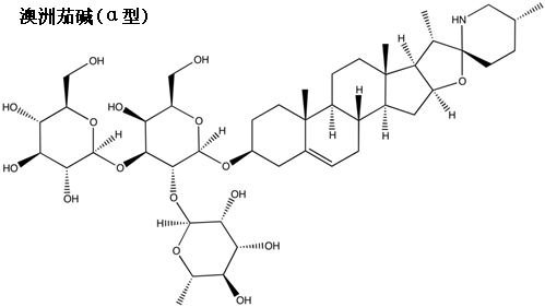 澳洲茄堿(α型) 結(jié)構(gòu)式