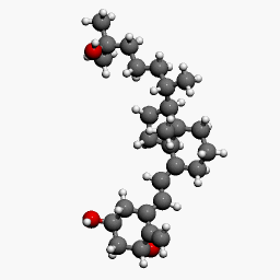 鈣三醇立體分子結(jié)構(gòu)式