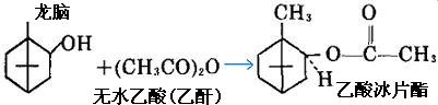 龍腦和無水乙酸(乙酐)反應(yīng)制備乙酸龍腦酯化學(xué)反應(yīng)方程式