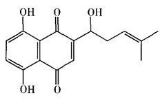 紫草素結(jié)構(gòu)式