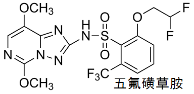 五氟磺草胺 結(jié)構(gòu)式