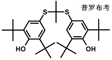 普羅布考的結(jié)構(gòu)式