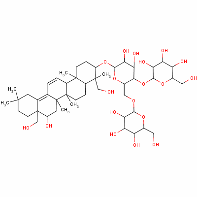 醉魚(yú)草皂苷Ⅳb分子結(jié)構(gòu)式