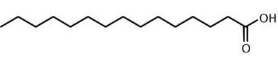 structure of Pentadecanoic acid