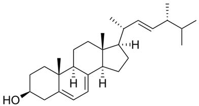 the chemical structure of ergosterol