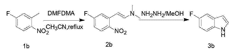 5-氟吲哚的合成路線