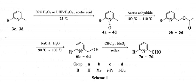 6-甲基-2-吡啶甲醛的合成路線