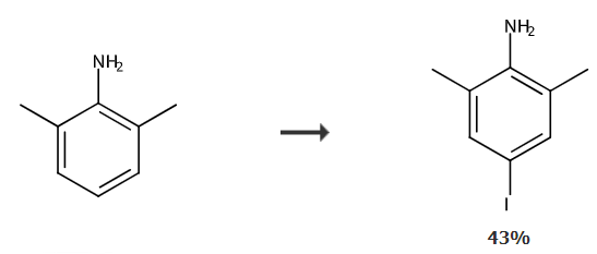 4-碘-2，6-二甲基苯胺的合成路線