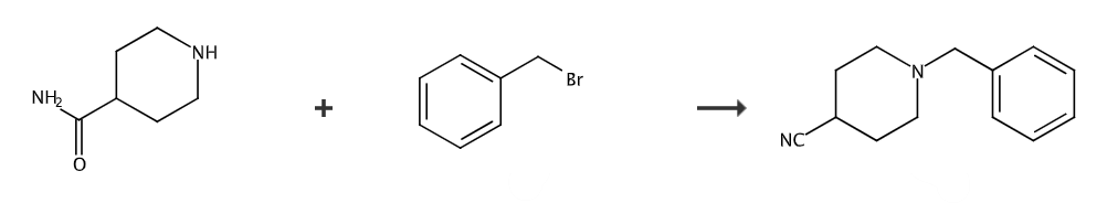 1-芐基-4-氰基哌啶的合成路線
