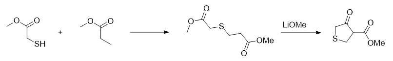 4-氧四氫噻酚-3-羧酸甲酯的合成路線