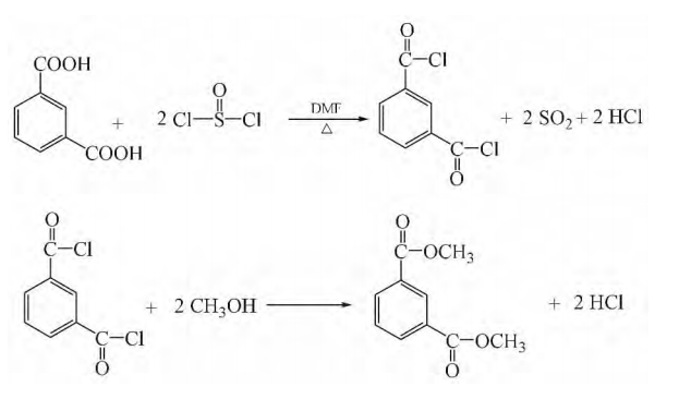 間苯二甲酸二甲酯的合成路線