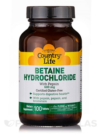 Betaine Hydrochloride with Pepsin