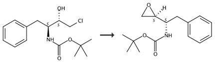  1-芐基-2,3-環(huán)氧正丙基-氨基甲酸叔丁酯的合成路線