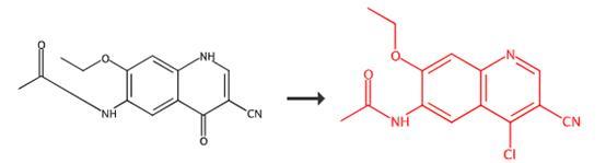 N-(4-氯-3-氰基-7-乙氧基喹啉-6-基)乙酰胺的合成路線