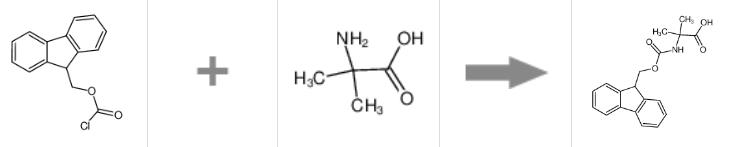 Fmoc-2-氨基異丁酸的制備