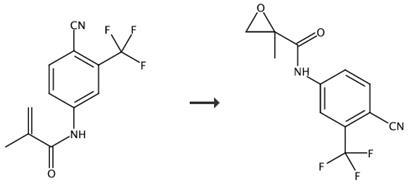 N-[4-氰基-3-(三氟甲基)苯基]甲基環(huán)氧丙烯酰胺的合成路線