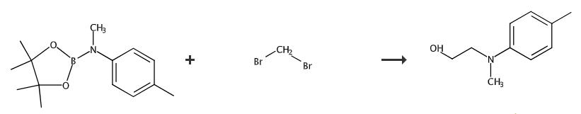 The synthetic method 1 of N-(2-hydroxyethyl)-N-methyl-4-toluidine.