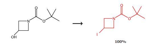 1-Boc-3-碘氮雜環(huán)丁烷的合成路線