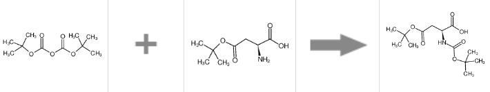 叔丁氧羰基-L-天冬氨酸-4-叔丁酯的合成反應(yīng)式