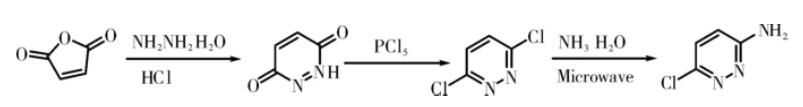 3-氨基-6-氯噠嗪的合成路線圖