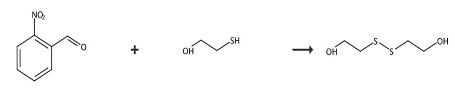 圖2 2-羥乙基二硫化物的合成路線[4]。