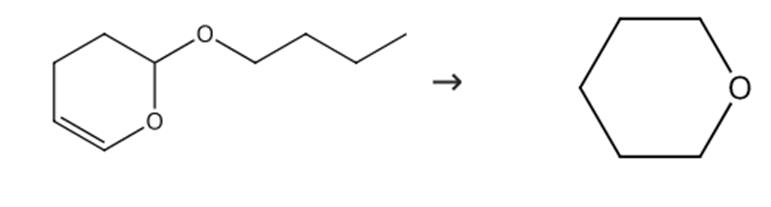 圖1 四氫吡喃的合成路線[1]。