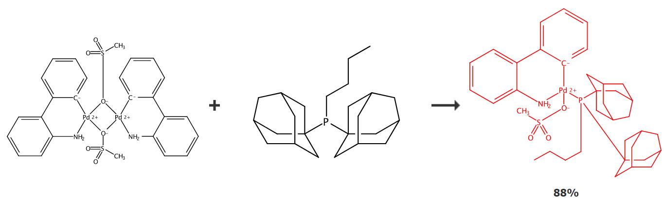 甲磺酸[正丁基二(1-金剛烷基)膦](2-氨基-1,1'-聯(lián)苯-2-基)鈀(II)的合成路線(xiàn)