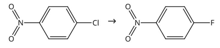 圖2 對氟硝基苯的合成路線。