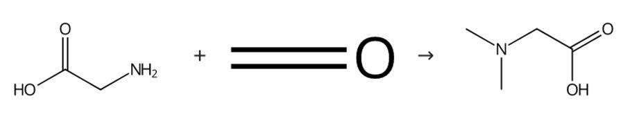 圖2 N，N-二甲基甘氨酸的合成路線。