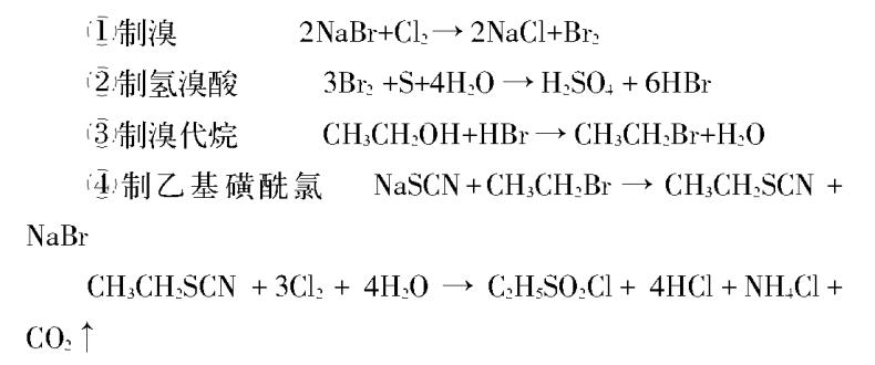 乙基磺酰氯的合成反應(yīng)式