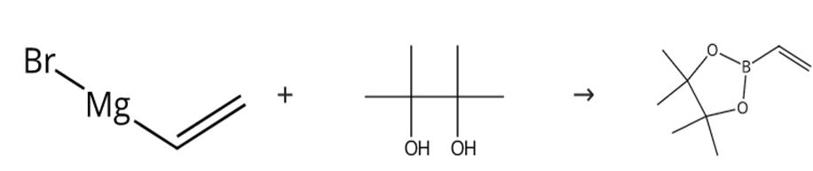 圖1乙烯基硼酸頻哪醇酯的合成路線