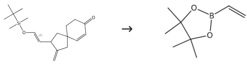 圖2乙烯基硼酸頻哪醇酯的合成路線