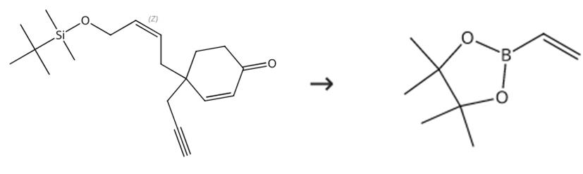 圖3乙烯基硼酸頻哪醇酯的合成路線