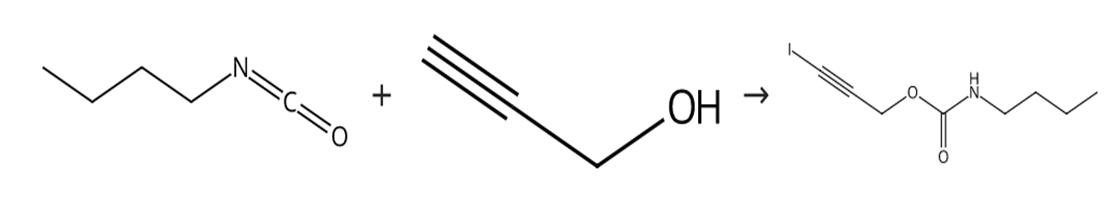 圖1 丁基氨基甲酸碘代丙炔酯的合成路線
