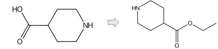 4-哌啶甲酸乙酯的合成路線