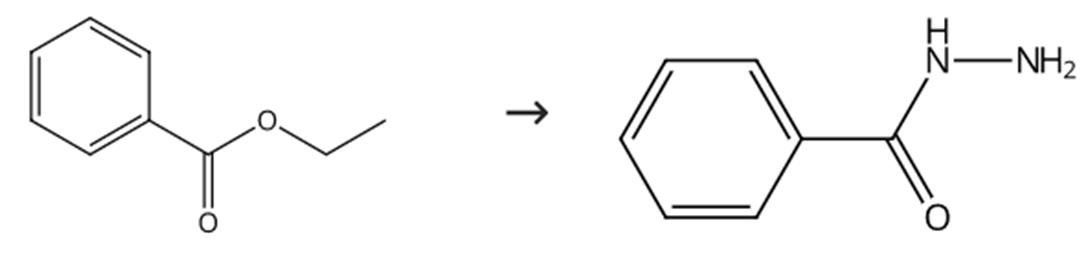 圖2苯甲酰肼的合成路線