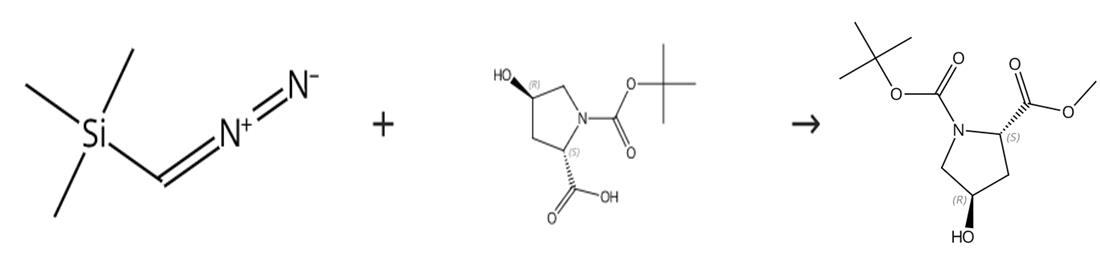 N-Boc-反式-4-羥基-L-脯氨酸甲酯的制備