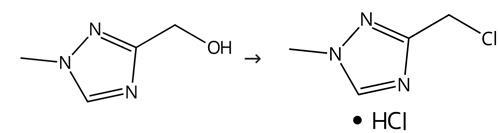 3-(氯甲基)-1-甲基-1H-1,2,4-三唑鹽酸鹽的合成路線
