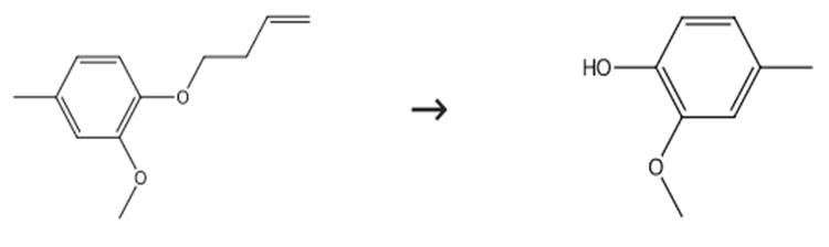 圖2 2-甲氧基-4-甲基苯酚的合成路線