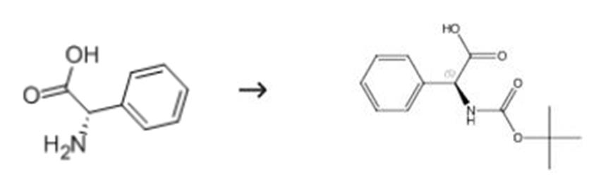 L-苯甘氨酸的氨基保護反應