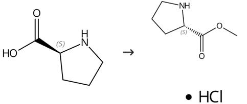 L-脯氨酸甲酯鹽酸鹽的合成方法