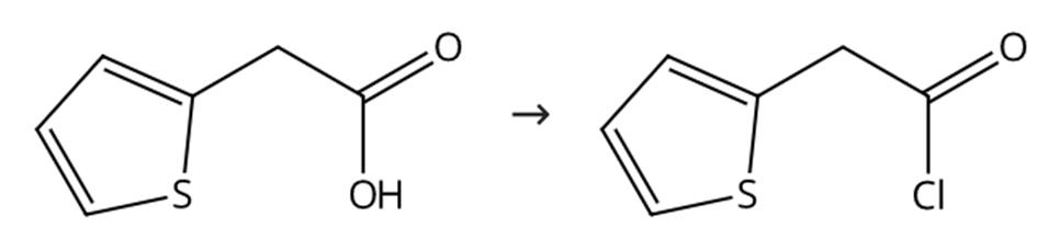 圖1 2-噻吩乙酰氯的合成路線