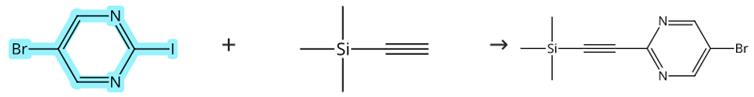 5-溴-2-碘嘧啶的偶聯(lián)反應(yīng)