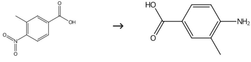 圖1 4-氨基-3-甲基苯甲酸的合成路線