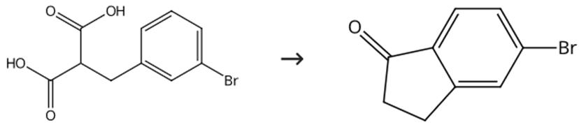 圖3 5-溴茚酮的合成路線