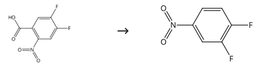 圖1 3，4-二氟硝基苯的合成路線